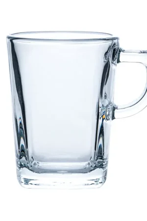 Tasse carrée à espresso 7,5cl en verre Offre Spéciale